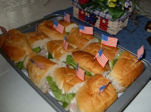 Wave Your Flag Sandwiches